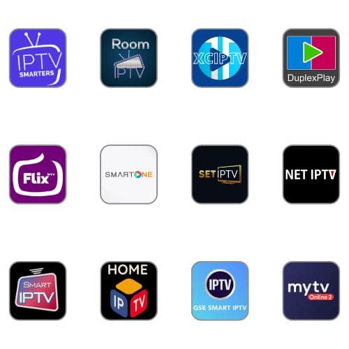 iptv smarters, ibo player, duplex iptv, flex iptv, mutvonline